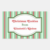 Groene Kerst Keuken Stickers (Voorkant)