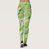 Groene Kerst Leggings - Vakantiegolf Yoga Broek (Achterkant)