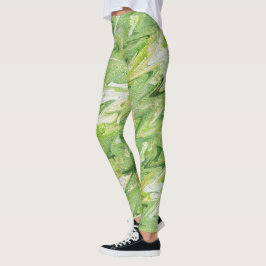 Groene Kerst Leggings - Vakantiegolf Yoga Broek