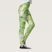 Groene Kerst Leggings - Vakantiegolf Yoga Broek (Rechts)