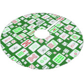 Groene Kerst Mahjong Chinese tegels Spel Aziatisch Kerstboom Rok (Gekanteld)