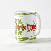 Groene Kerst Mok! Koffiemok (Voorkant rechts)