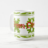 Groene Kerst Mok! Koffiemok (Voorkant links)
