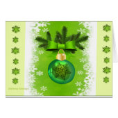 Groene Kerst Ornamente (Voorkant Horizontaal)