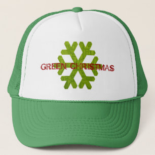Groene Kerst Pet! Trucker Pet
