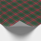 Groene Kerst Plaid Cadeaupapier (Hoek)