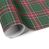 Groene Kerst Plaid Cadeaupapier (Rol Hoek)