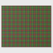 Groene Kerst Plaid Cadeaupapier (Vlak)