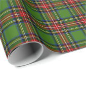 Groene Kerst Plaid Cadeaupapier (Rol Hoek)