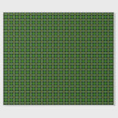 Groene Kerst Plaid  Cadeaupapier (Vlak)