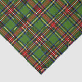 Groene Kerst Plaid Tissuepapier (Detail)