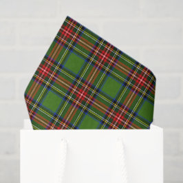 Groene Kerst Plaid Tissuepapier