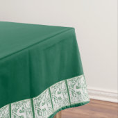 Groene Kerst Reindeer Kant 52 "x 70" Tafelkleed (Voorbeeld)