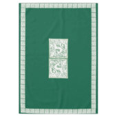 Groene Kerst Reindeer Kant 60 "x 84" Tafelkleed (Voorkant)