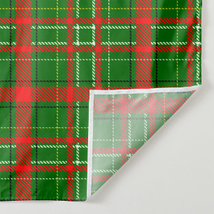 Groene Kerst Tartan Plaid Patroon Ontwerp Wandkleed