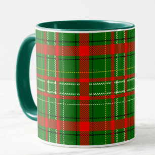 Groene Kerst Tartan Schotlandse Ruit Patroon Ontwe Mok