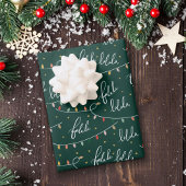 Groene Kerst vakantie inpakpapier vellen