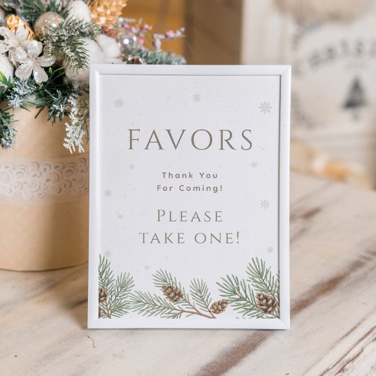 Groene Kerst Winter Bruiloft Favorieten Poster