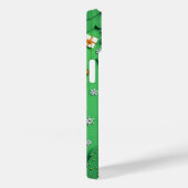 Groene kerstachtergrond met sneeuwvlokken Case-Mate iPhone case (Achterkant / Rechts)