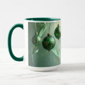 Groene Kerstbal Vakantie Mok (Links)