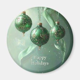 Groene Kerstbal Vakantiemagneet Magneet
