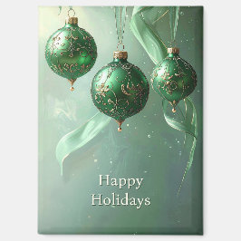 Groene Kerstbal Vakantiemagneet Magneet