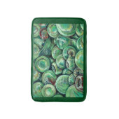 Groene kerstballen badmat (Voorkant Verticaal)