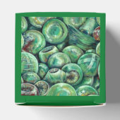 Groene kerstballen bedankdoosjes (Bovenkant)