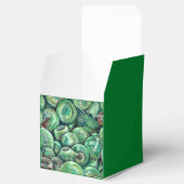 Groene kerstballen bedankdoosjes (Geopend)