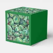 Groene kerstballen bedankdoosjes (Achterkant)