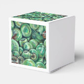 Groene kerstballen bedankdoosjes (Achterkant)