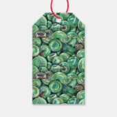 Groene kerstballen cadeaulabel (Voorkant)