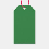 Groene kerstballen cadeaulabel (Achterkant)
