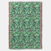 Groene kerstballen deken (Voorkant Verticaal)