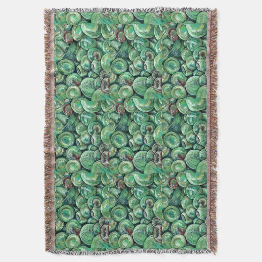 Groene kerstballen deken (Voorkant Verticaal)