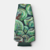 Groene kerstballen flesjeskoeler (Voorkant)