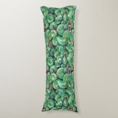 Groene kerstballen lichaamskussen (Voorkant Verticaal)