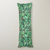 Groene kerstballen lichaamskussen (Achterkant (Verticaal))