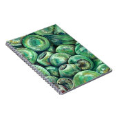 Groene kerstballen notitieboek (Rechterzijde)