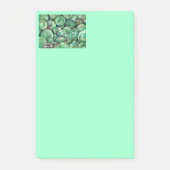 Groene kerstballen post-it® notes (Voorkant)
