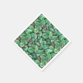 Groene kerstballen servet (Hoek)