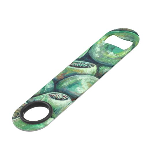 Groene kerstballen speed flessenopener (Voorkant Gekanteld)