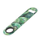 Groene kerstballen speed flessenopener (Achterkant Gekanteld)