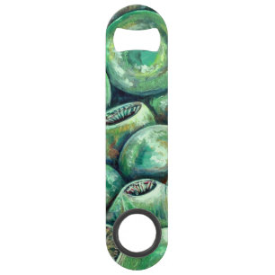 Groene kerstballen speed flessenopener