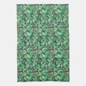 Groene kerstballen theedoek (Verticaal)