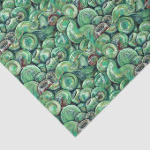 Groene kerstballen tissuepapier (Detail)