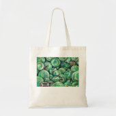 Groene kerstballen tote bag (Voorkant)