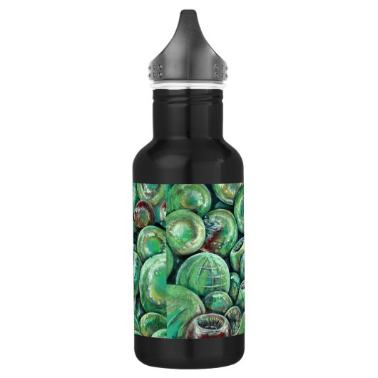 Groene kerstballen waterfles (Links)