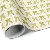 Groene kerstbogen en linten cadeaupapier (Rol Hoek)