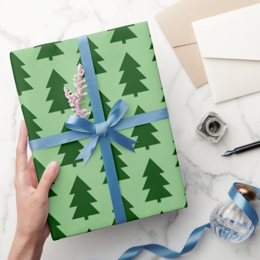Groene kerstbomen Inpakpapier (Geschenken)